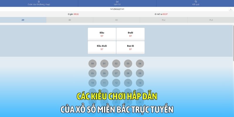 Các kiểu chơi hấp dẫn của xổ số miền Bắc trực tuyến